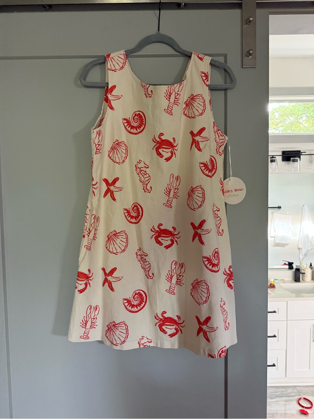 Bailey Rose summer printed mini dress size L NWT